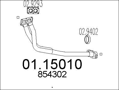 MTS 01.15010 - Egzoz borusu furqanavto.az