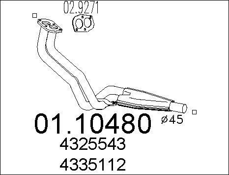 MTS 01.10480 - Egzoz borusu furqanavto.az