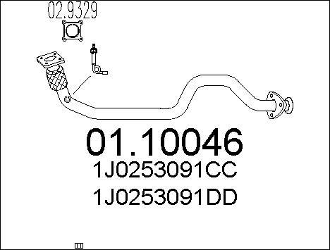 MTS 01.10046 - Egzoz borusu furqanavto.az