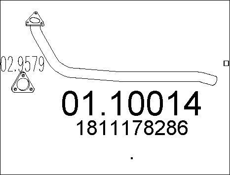 MTS 01.10014 - Egzoz borusu furqanavto.az