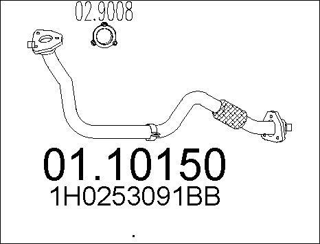 MTS 01.10150 - Egzoz borusu furqanavto.az