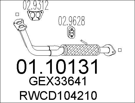 MTS 01.10131 - Egzoz borusu furqanavto.az