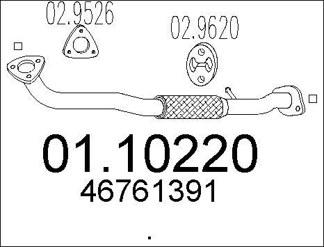 MTS 01.10220 - Egzoz borusu furqanavto.az