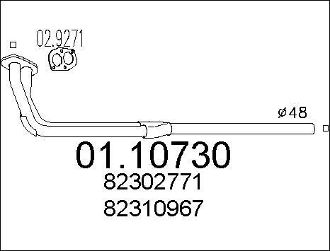 MTS 01.10730 - Egzoz borusu furqanavto.az