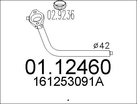 MTS 01.12460 - Egzoz borusu furqanavto.az