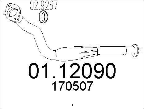 MTS 01.12090 - Egzoz borusu furqanavto.az