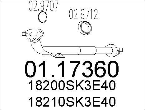 MTS 01.17360 - Egzoz borusu furqanavto.az