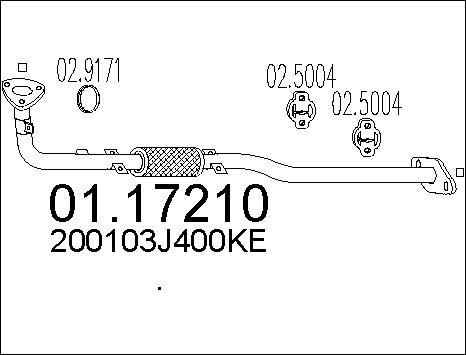 MTS 01.17210 - Egzoz borusu furqanavto.az