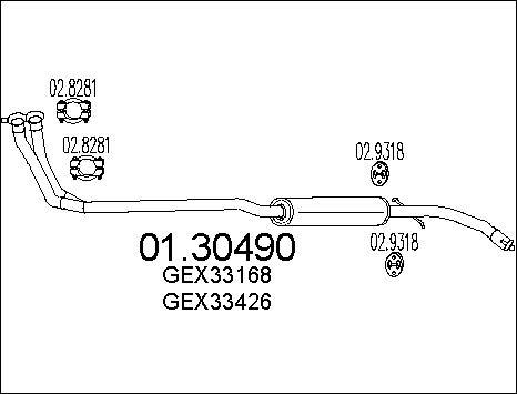 MTS 01.30490 - Ön səsboğucu furqanavto.az