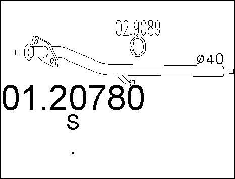 MTS 01.20780 - Egzoz borusu furqanavto.az