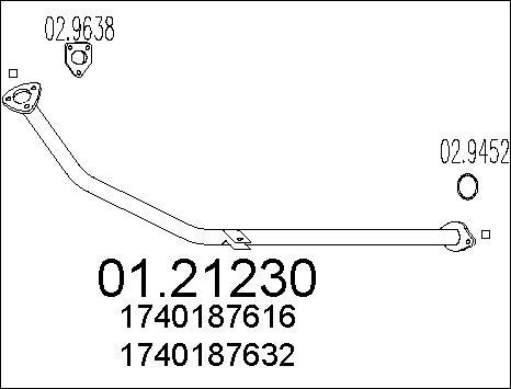 MTS 01.21230 - Egzoz borusu furqanavto.az