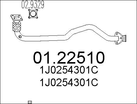 MTS 01.22510 - Egzoz borusu furqanavto.az