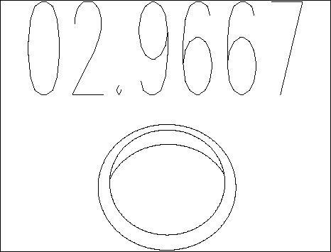MTS 02.9667 - Mühür halqası, egzoz borusu furqanavto.az