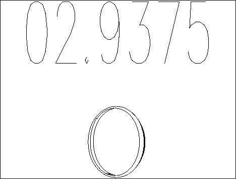 MTS 02.9375 - Mühür halqası, egzoz borusu furqanavto.az