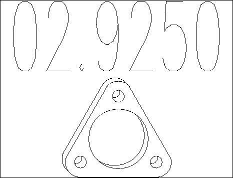 MTS 02.9250 - Conta, egzoz borusu furqanavto.az