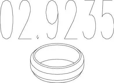 MTS 02.9235 - Mühür halqası, egzoz borusu furqanavto.az