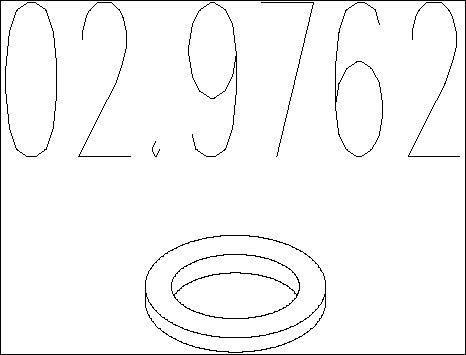 MTS 02.9762 - Mühür halqası, egzoz borusu furqanavto.az