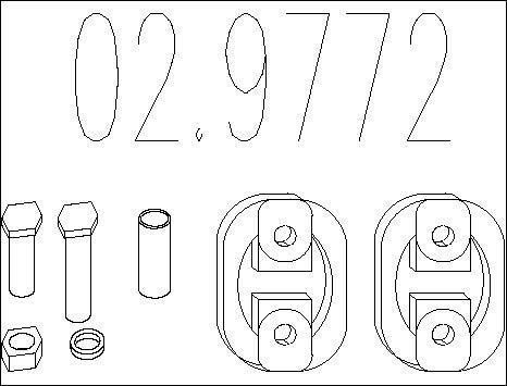 MTS 02.9772 - Tutacaq, egzoz sistemi furqanavto.az