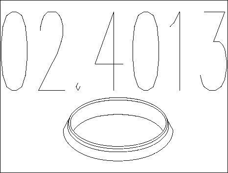 MTS 02.4013 - Mühür halqası, egzoz borusu furqanavto.az