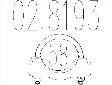 MTS 02.8193 - Boru birləşdiricisi, egzoz sistemi furqanavto.az