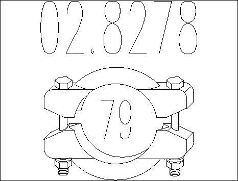 MTS 02.8278 - Boru birləşdiricisi, egzoz sistemi furqanavto.az