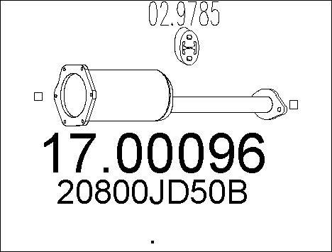 MTS 17.00096 - Tüs / Hissəcik filtri, egzoz sistemi furqanavto.az