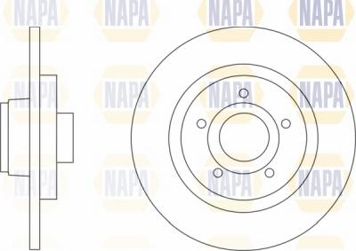 NAPA NBD5553 - Əyləc Diski furqanavto.az