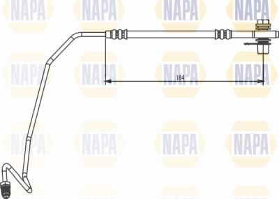 NAPA NBH1129 - Əyləc şlanqı furqanavto.az