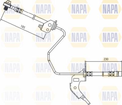 NAPA NBH1120 - Əyləc şlanqı furqanavto.az