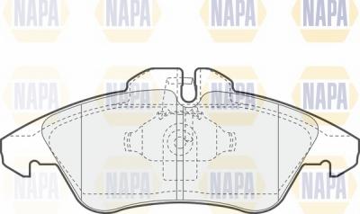 NAPA NBP1441 - Əyləc altlığı dəsti, əyləc diski furqanavto.az