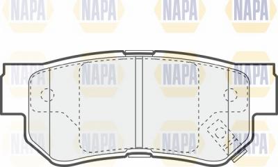NAPA NBP1414 - Əyləc altlığı dəsti, əyləc diski furqanavto.az