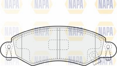 NAPA NBP1429 - Əyləc altlığı dəsti, əyləc diski furqanavto.az