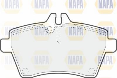 NAPA NBP1427 - Əyləc altlığı dəsti, əyləc diski furqanavto.az