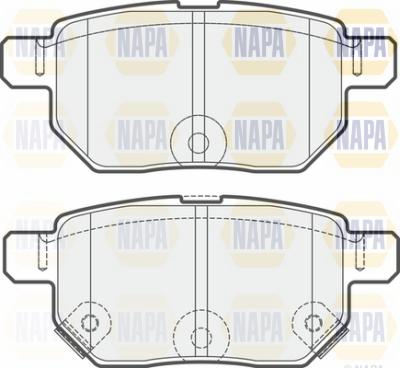 NAPA NBP1592 - Əyləc altlığı dəsti, əyləc diski furqanavto.az