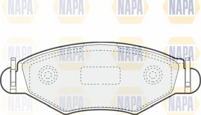 NAPA NBP1560 - Əyləc altlığı dəsti, əyləc diski furqanavto.az
