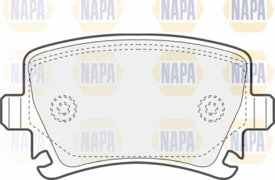 NAPA NBP1511 - Əyləc altlığı dəsti, əyləc diski furqanavto.az