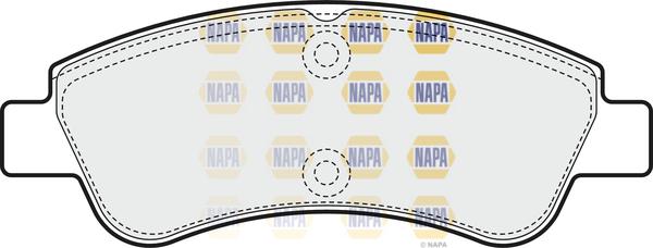 NAPA NBP1533 - Əyləc altlığı dəsti, əyləc diski furqanavto.az