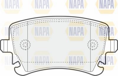 NAPA NBP1698 - Əyləc altlığı dəsti, əyləc diski furqanavto.az