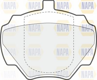 NAPA NBP1656 - Əyləc altlığı dəsti, əyləc diski furqanavto.az
