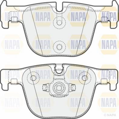 NAPA NBP1606 - Əyləc altlığı dəsti, əyləc diski furqanavto.az