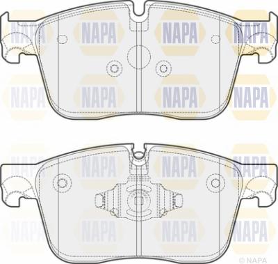 NAPA NBP1630 - Əyləc altlığı dəsti, əyləc diski furqanavto.az