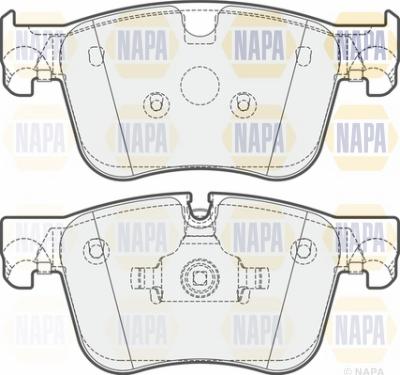 NAPA NBP1017 - Əyləc altlığı dəsti, əyləc diski furqanavto.az