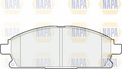 NAPA NBP1087 - Əyləc altlığı dəsti, əyləc diski furqanavto.az
