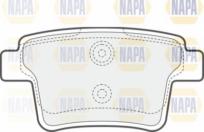 NAPA NBP1106 - Əyləc altlığı dəsti, əyləc diski furqanavto.az