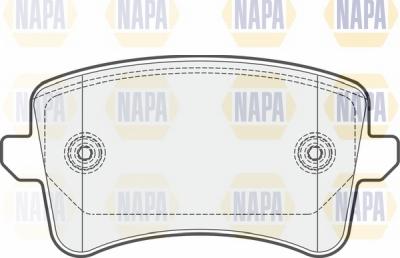 NAPA NBP1115 - Əyləc altlığı dəsti, əyləc diski furqanavto.az