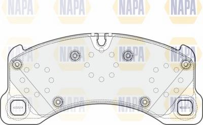 NAPA NBP1135 - Əyləc altlığı dəsti, əyləc diski furqanavto.az