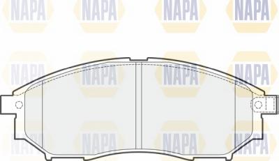 NAPA NBP1136 - Əyləc altlığı dəsti, əyləc diski furqanavto.az