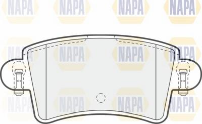 NAPA NBP1123 - Əyləc altlığı dəsti, əyləc diski furqanavto.az