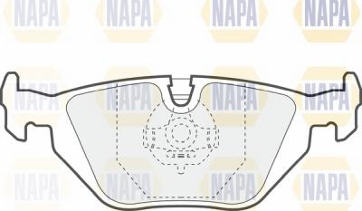 NAPA NBP1807 - Əyləc altlığı dəsti, əyləc diski furqanavto.az