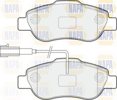 NAPA NBP1815 - Əyləc altlığı dəsti, əyləc diski furqanavto.az